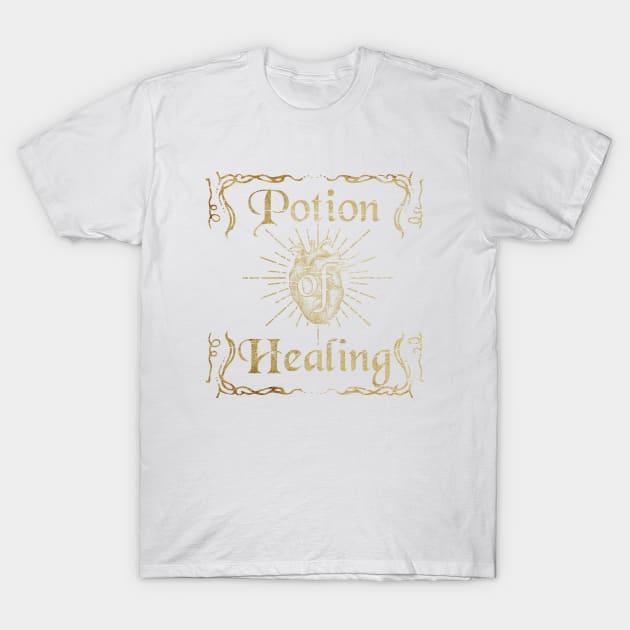 Potion of Healing (Aged) T-Shirt by Riverlynn_Tavern